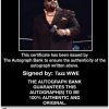 Tazz Taz authentic signed WWE wrestling 8x10 photo W/Cert Autographed 04 Certificate of Authenticity from The Autograph Bank