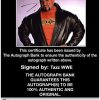 Tazz Taz authentic signed WWE wrestling 8x10 photo W/Cert Autographed 06 Certificate of Authenticity from The Autograph Bank