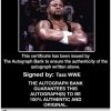 Tazz Taz authentic signed WWE wrestling 8x10 photo W/Cert Autographed 10 Certificate of Authenticity from The Autograph Bank