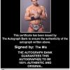 The Miz authentic signed WWE wrestling 8x10 photo W/Cert Autographed 0125 Certificate of Authenticity from The Autograph Bank
