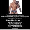 The Miz authentic signed WWE wrestling 8x10 photo W/Cert Autographed 0133 Certificate of Authenticity from The Autograph Bank