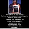 Theodore Long authentic signed WWE wrestling 8x10 photo W/Cert Autographed 04 Certificate of Authenticity from The Autograph Bank