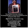 Theodore Long authentic signed WWE wrestling 8x10 photo W/Cert Autographed 06 Certificate of Authenticity from The Autograph Bank