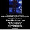 Theodore Long authentic signed WWE wrestling 8x10 photo W/Cert Autographed 10 Certificate of Authenticity from The Autograph Bank