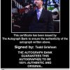 Todd Grisham authentic signed WWE wrestling 8x10 photo W/Cert Autographed 02 Certificate of Authenticity from The Autograph Bank