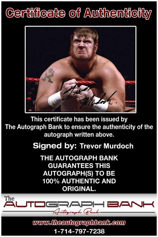 Trevor Murdoch authentic signed WWE wrestling 8x10 photo W/Cert Autographed 10 Certificate of Authenticity from The Autograph Bank
