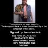 Trevor Murdoch authentic signed WWE wrestling 8x10 photo W/Cert Autographed 33 Certificate of Authenticity from The Autograph Bank