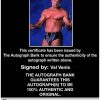Val Venis authentic signed WWE wrestling 8x10 photo W/Cert Autographed 06 Certificate of Authenticity from The Autograph Bank