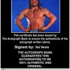 Val Venis authentic signed WWE wrestling 8x10 photo W/Cert Autographed 08 Certificate of Authenticity from The Autograph Bank