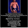 Val Venis authentic signed WWE wrestling 8x10 photo W/Cert Autographed 09 Certificate of Authenticity from The Autograph Bank
