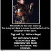 William Regal authentic signed WWE wrestling 8x10 photo W/Cert Autographed 23 Certificate of Authenticity from The Autograph Bank