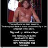 William Regal authentic signed WWE wrestling 8x10 photo W/Cert Autographed 26 Certificate of Authenticity from The Autograph Bank
