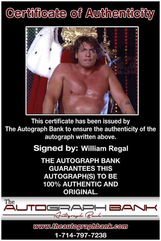 William Regal authentic signed WWE wrestling 8x10 photo W/Cert Autographed 26 Certificate of Authenticity from The Autograph Bank