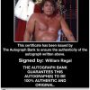 William Regal authentic signed WWE wrestling 8x10 photo W/Cert Autographed 27 Certificate of Authenticity from The Autograph Bank