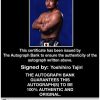Yoshihiro Tajiri authentic signed WWE wrestling 8x10 photo W/Cert Autographed 01 Certificate of Authenticity from The Autograph Bank