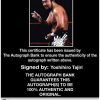 Yoshihiro Tajiri authentic signed WWE wrestling 8x10 photo W/Cert Autographed 04 Certificate of Authenticity from The Autograph Bank