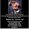 Yoshihiro Tajiri authentic signed WWE wrestling 8x10 photo W/Cert Autographed 05 Certificate of Authenticity from The Autograph Bank