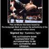 Yoshihiro Tajiri authentic signed WWE wrestling 8x10 photo W/Cert Autographed 06 Certificate of Authenticity from The Autograph Bank