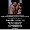 Yoshihiro Tajiri authentic signed WWE wrestling 8x10 photo W/Cert Autographed 08 Certificate of Authenticity from The Autograph Bank