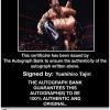 Yoshihiro Tajiri authentic signed WWE wrestling 8x10 photo W/Cert Autographed 12 Certificate of Authenticity from The Autograph Bank