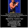 Yoshihiro Tajiri authentic signed WWE wrestling 8x10 photo W/Cert Autographed 15 Certificate of Authenticity from The Autograph Bank