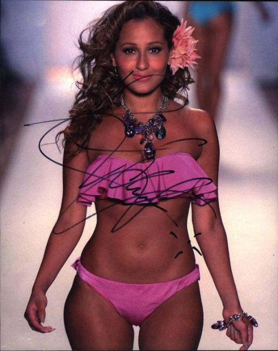 Adrienne Bailon signed 8x10 poster