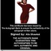 Alia Shawkat Certificate of Authenticity from The Autograph Bank
