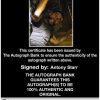 Antony Starr Certificate of Authenticity from The Autograph Bank