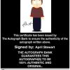 April Stewart Certificate of Authenticity from The Autograph Bank