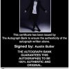 Austin Butler Certificate of Authenticity from The Autograph Bank