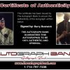 Barry Bostwick Certificate of Authenticity from The Autograph Bank