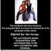 Ben Savage Certificate of Authenticity from The Autograph Bank
