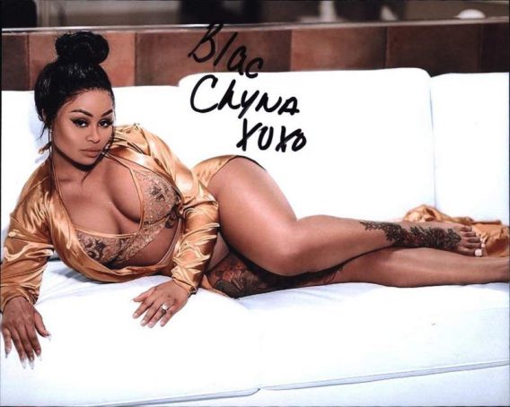 Blac Chyna signed 8x10 poster