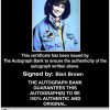 Blair Brown Certificate of Authenticity from The Autograph Bank