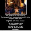 Blake Jenner Certificate of Authenticity from The Autograph Bank