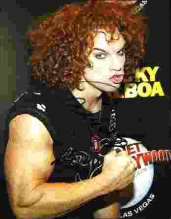 Carrot Top signed 8x10 poster