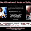Carrot Top Certificate of Authenticity from The Autograph Bank