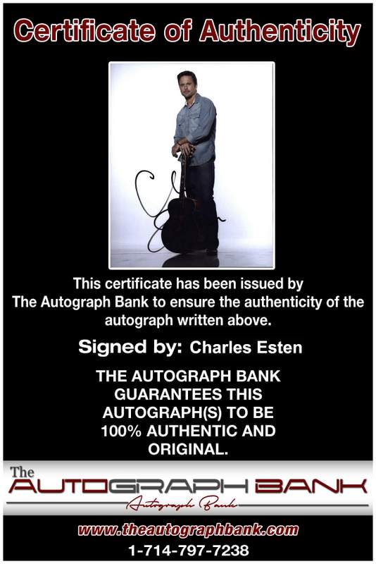 Charles Esten Certificate of Authenticity from The Autograph Bank
