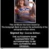Connie Britton Certificate of Authenticity from The Autograph Bank