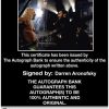 Darren Aronofsky Certificate of Authenticity from The Autograph Bank