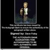 Dave Foley Certificate of Authenticity from The Autograph Bank