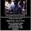 Devon Terrell Certificate of Authenticity from The Autograph Bank