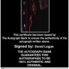 Donal Logue Certificate of Authenticity from The Autograph Bank