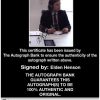 Elden Henson Certificate of Authenticity from The Autograph Bank