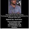 Geoff Stults Certificate of Authenticity from The Autograph Bank