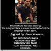 Glenn Howerton Certificate of Authenticity from The Autograph Bank