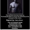 Harry Shum Certificate of Authenticity from The Autograph Bank