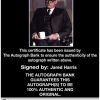 Jared Harris Certificate of Authenticity from The Autograph Bank