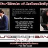 Jeffrey Jones Certificate of Authenticity from The Autograph Bank