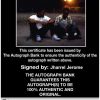 Jharrel Jerome Certificate of Authenticity from The Autograph Bank